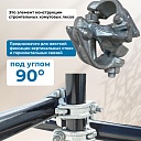 Хомут неповоротный 48x48 мм, кованный фото 3