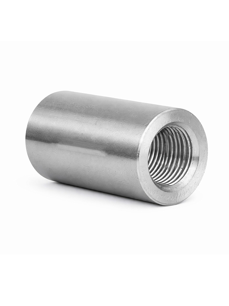 Муфта с цилиндрической резьбой для стыковки арматуры 25 мм фото 2